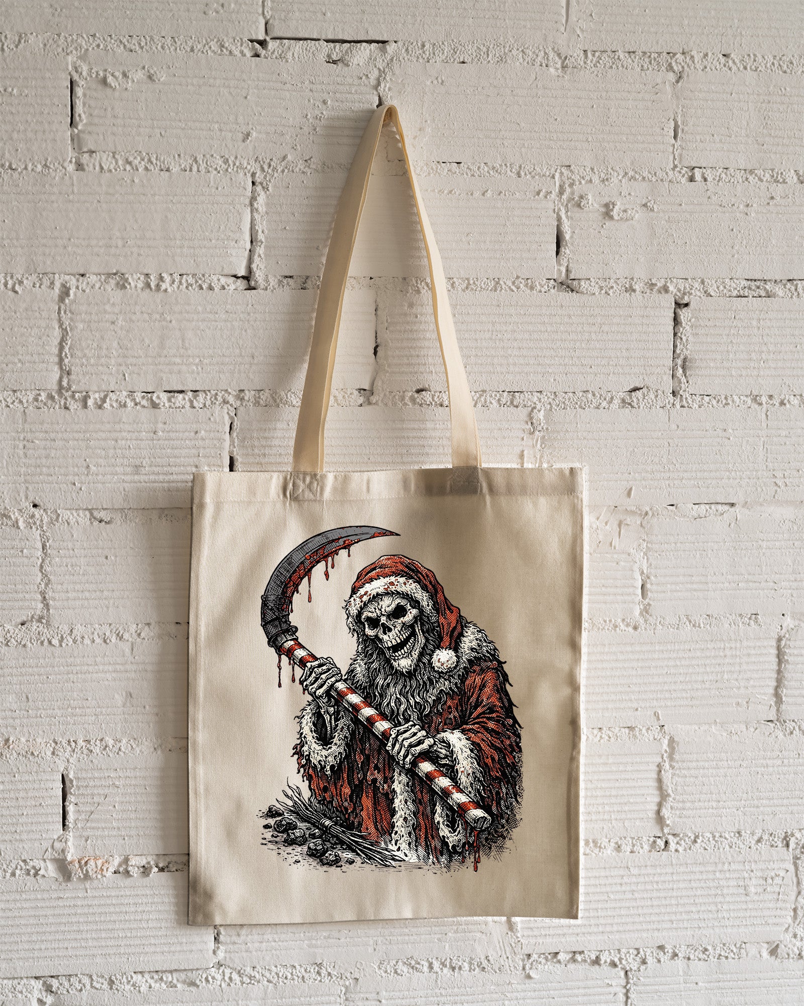 Santa Reaper Tote Bag
