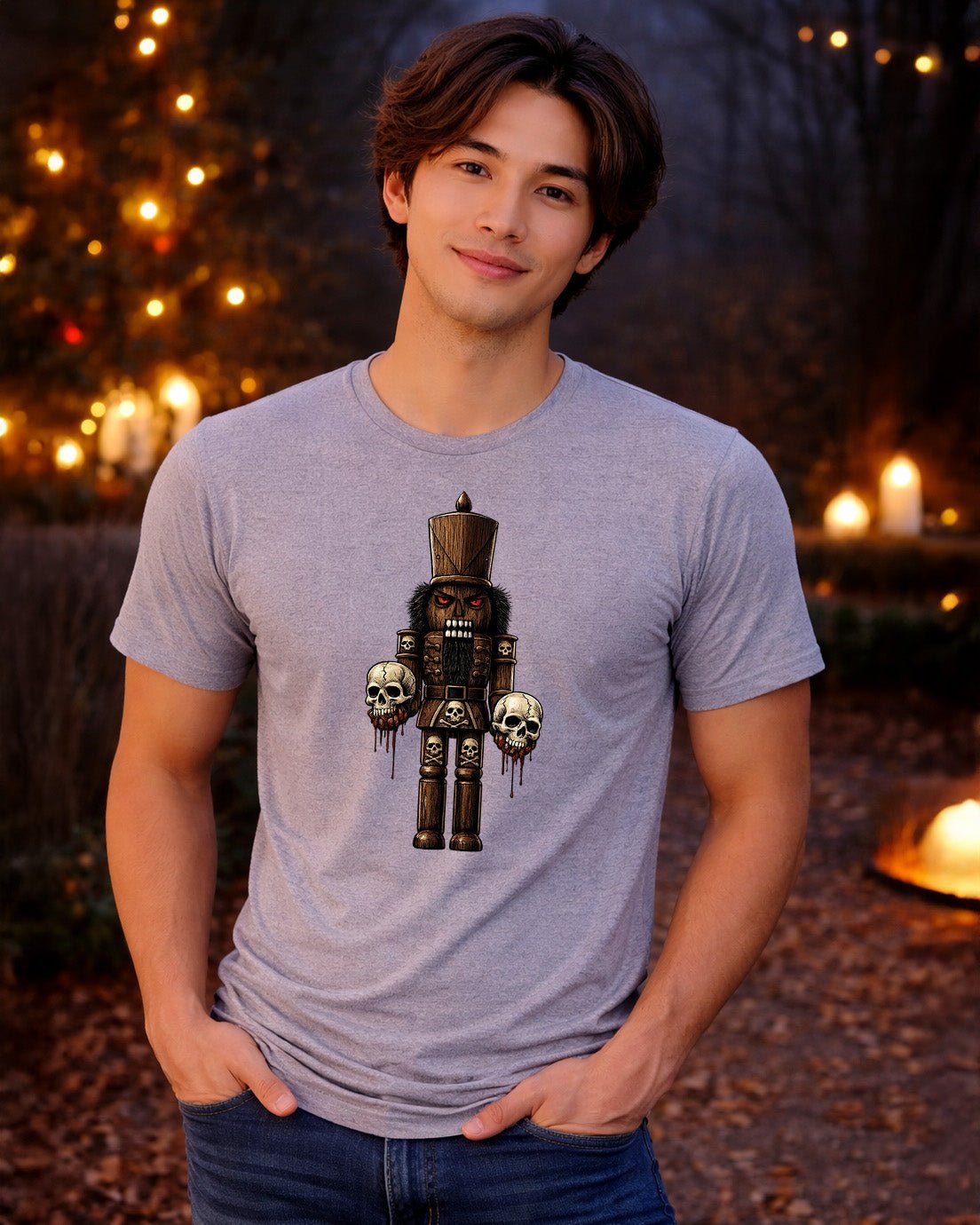 Demonic Nutcracker Skull Guard T-Shirt