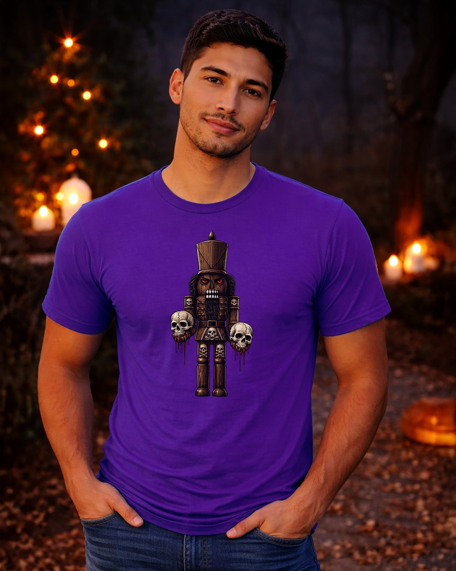 Demonic Nutcracker Skull Guard T-Shirt