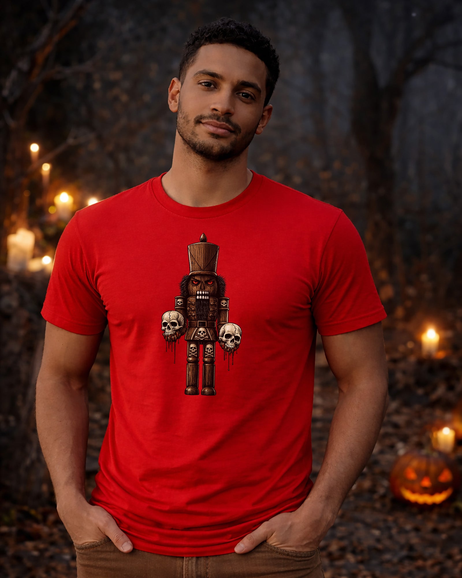 Demonic Nutcracker Skull Guard T-Shirt