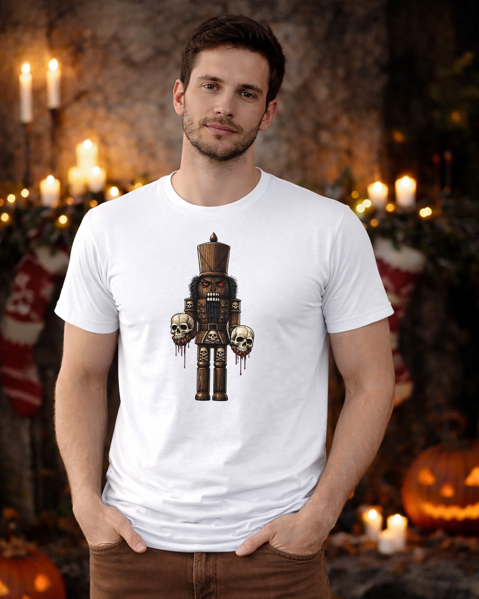 Demonic Nutcracker Skull Guard T-Shirt