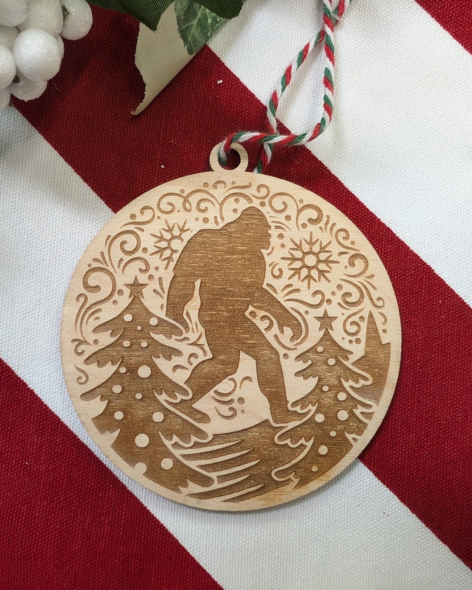 Bigfoot Wood Ornament