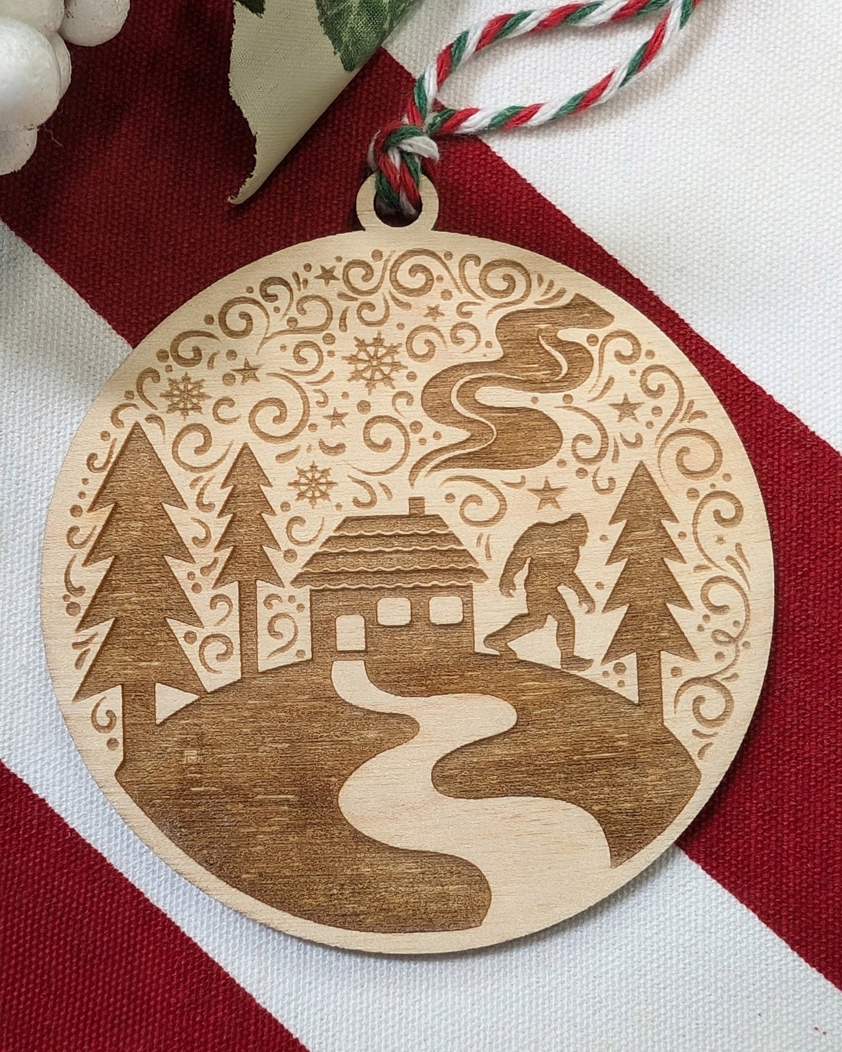 Bigfoot Wood Ornament