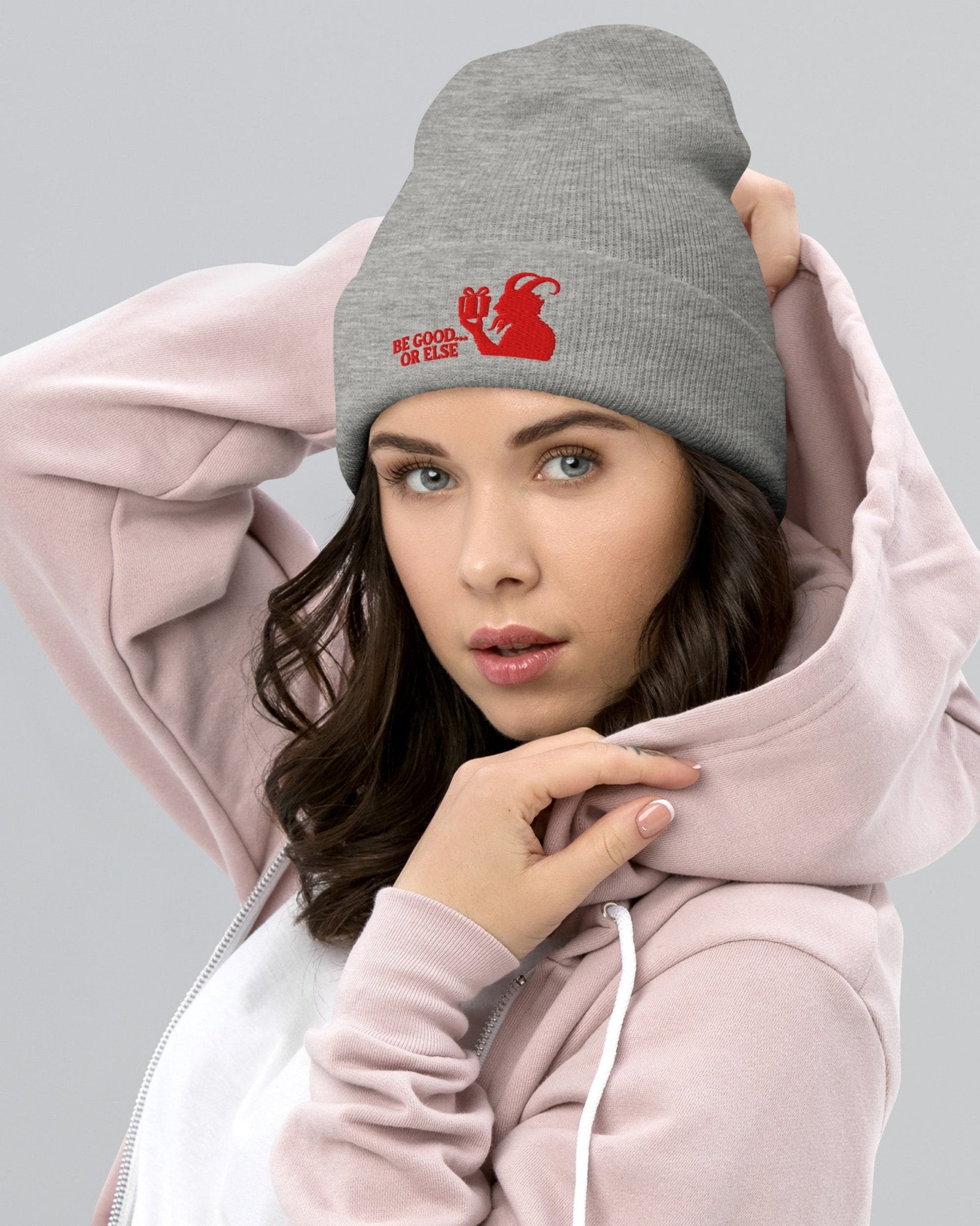 Be Good Or Else Krampus Beanie