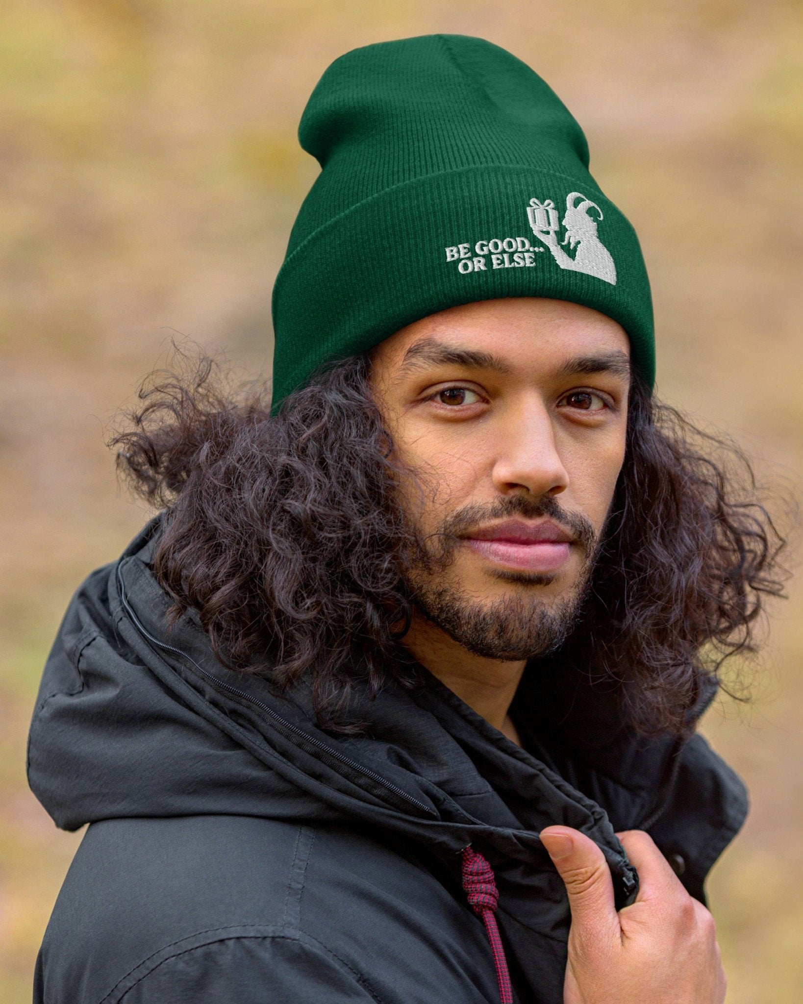 Be Good Or Else Krampus Beanie