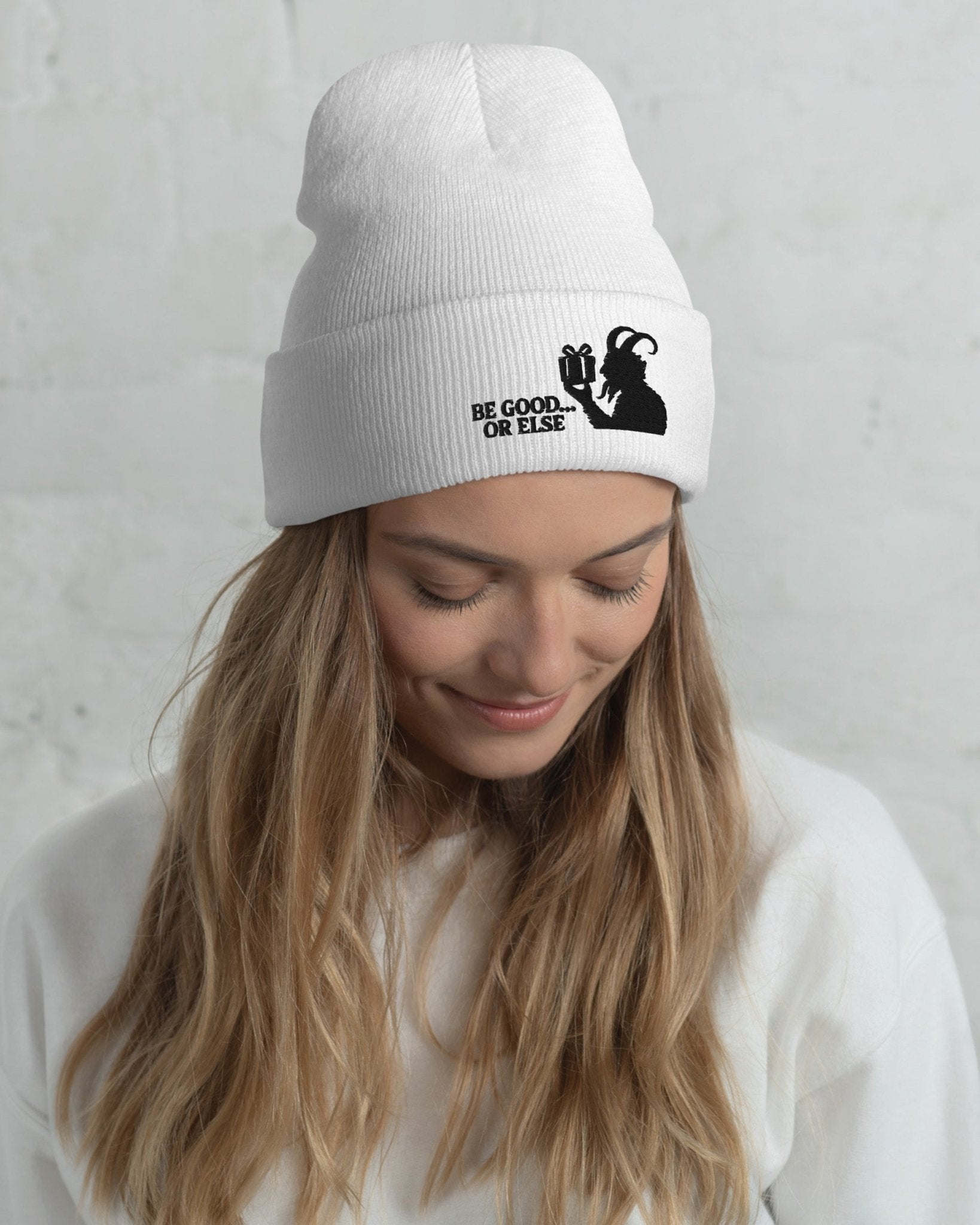 Be Good Or Else Krampus Beanie