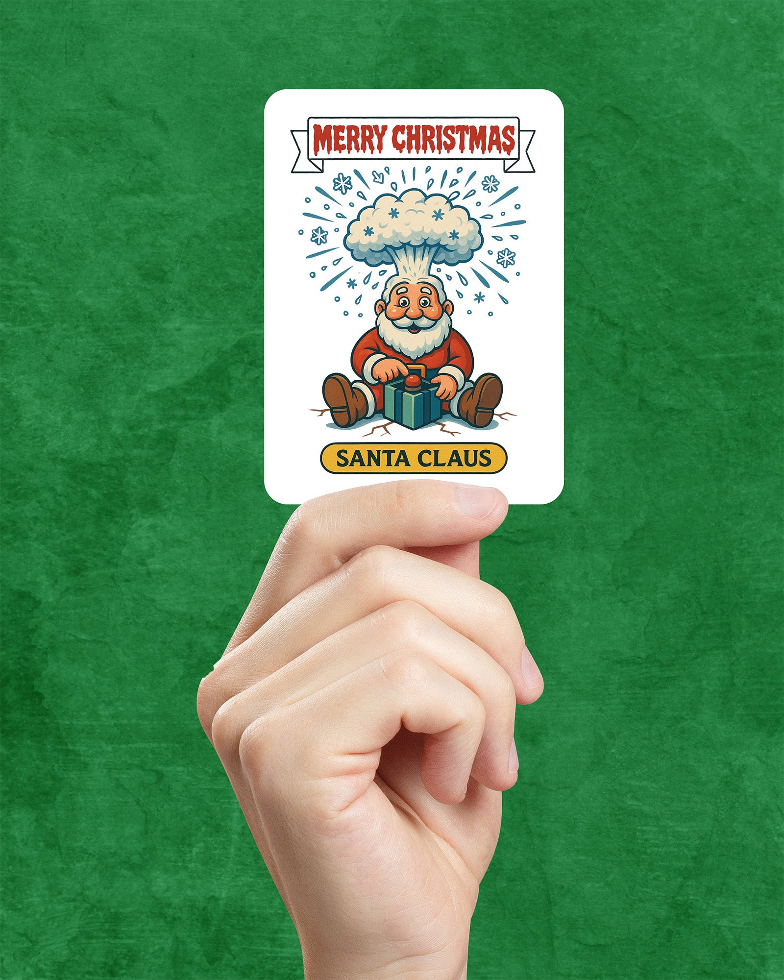 Santa Bomb Sticker