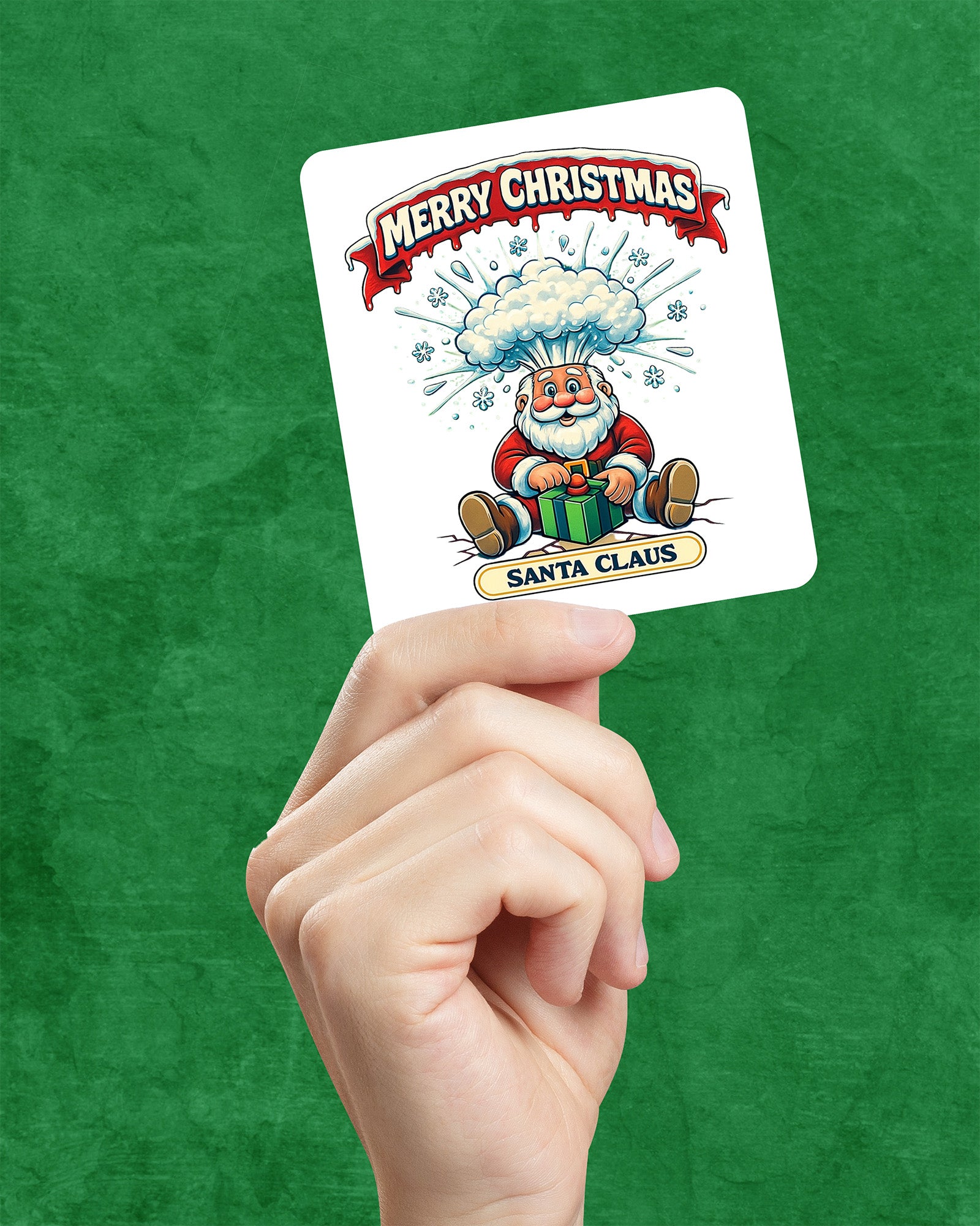 Santa Bomb Sticker