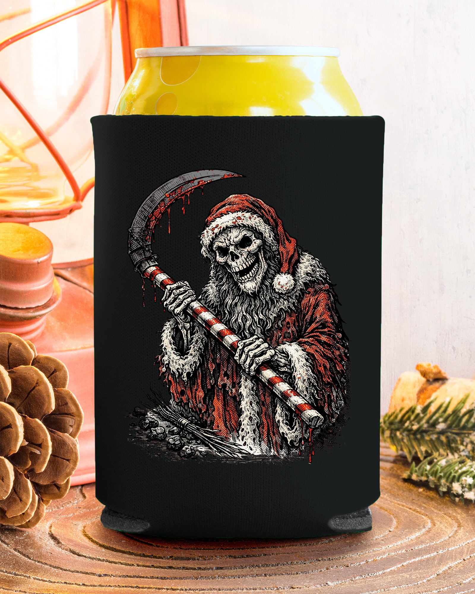 Santa Reaper Can Cooler