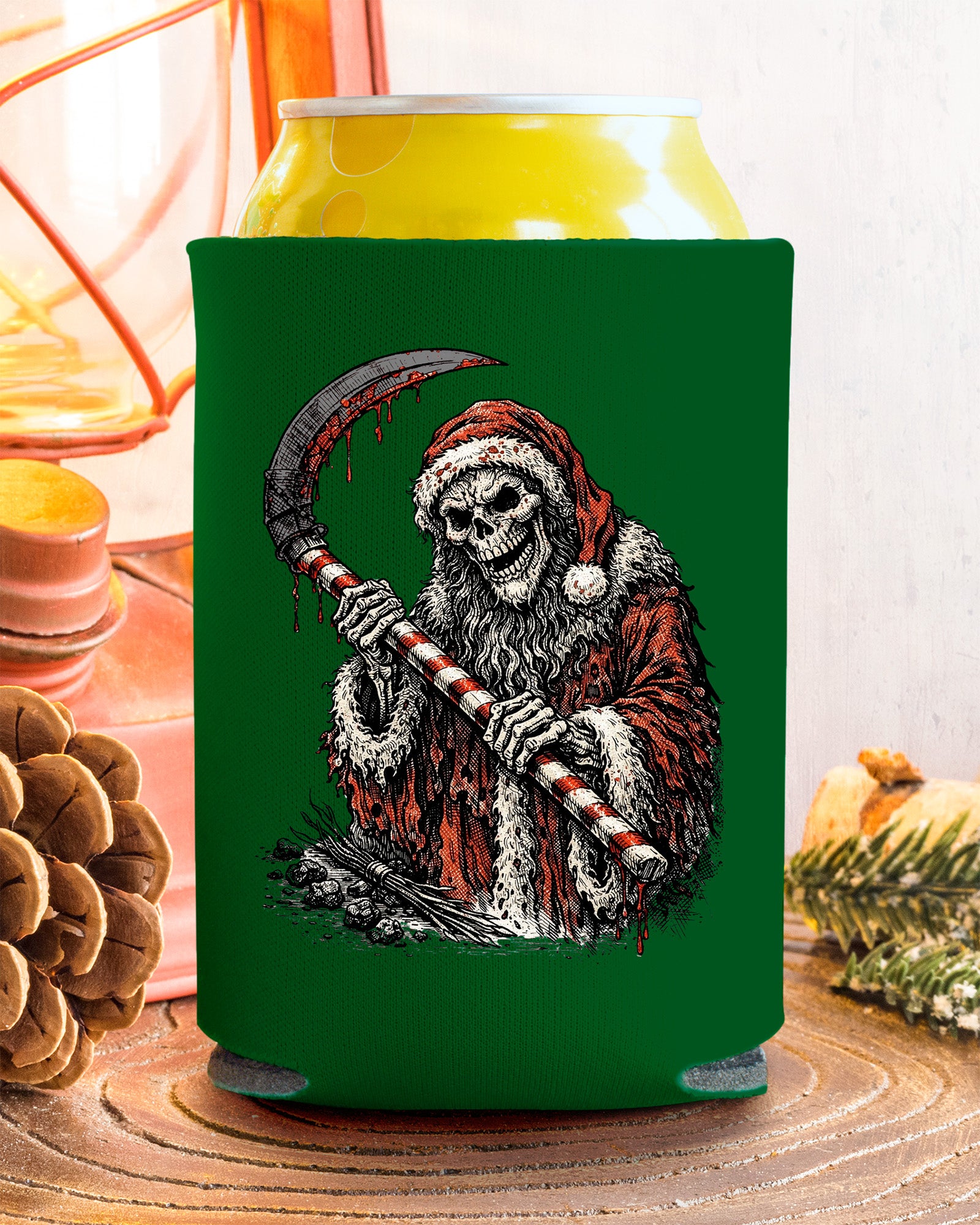 Santa Reaper Can Cooler