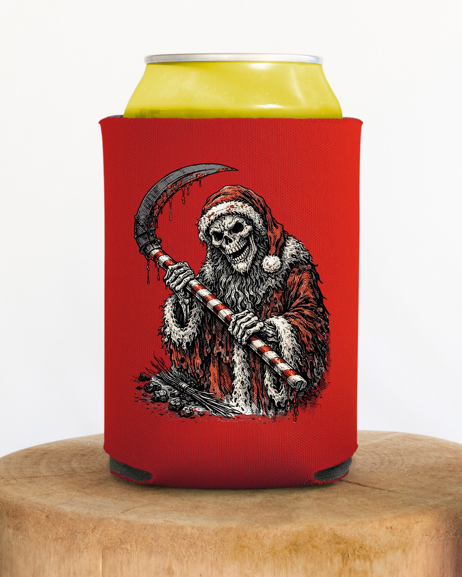 Santa Reaper Can Cooler