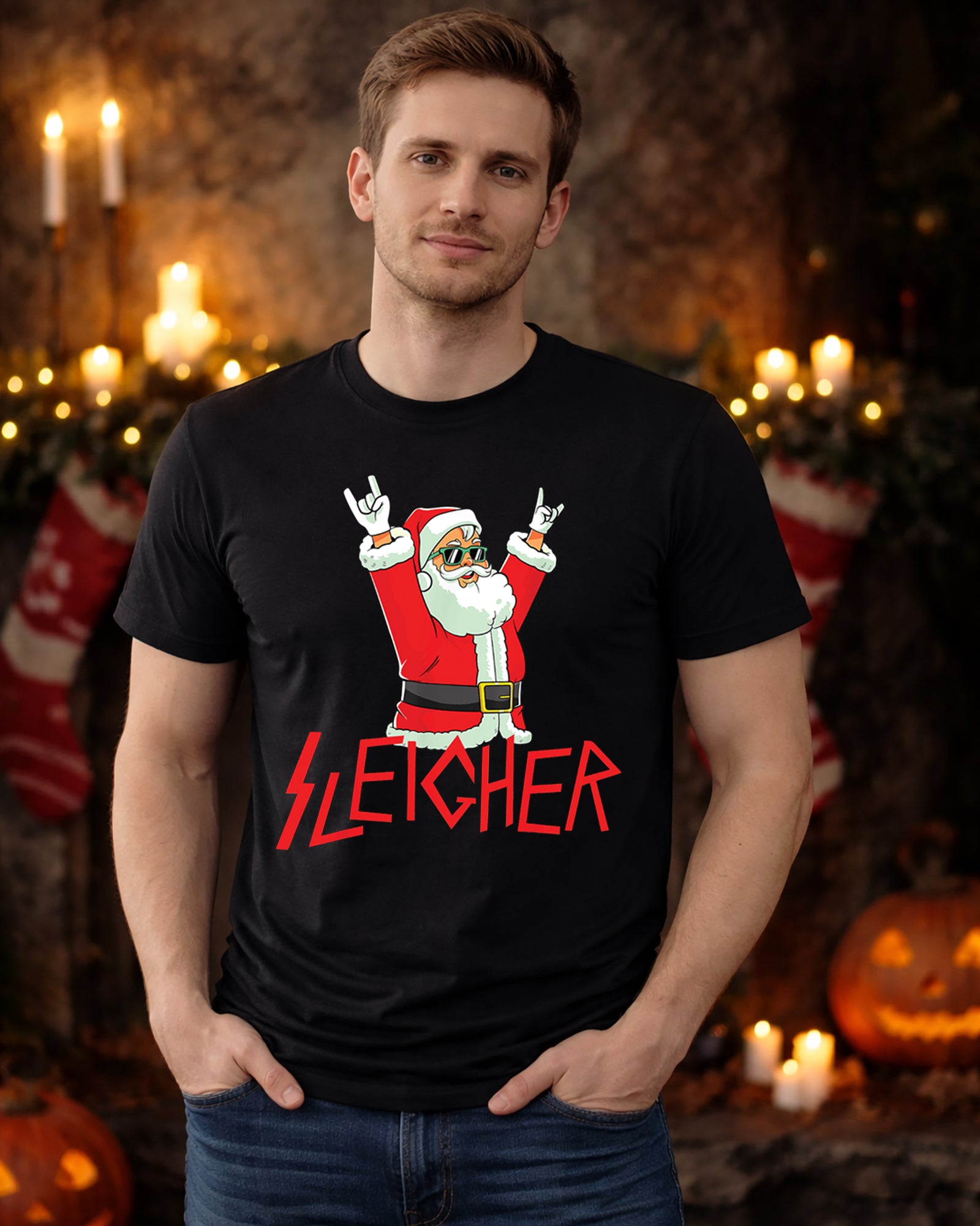 Sleigher Santa T-Shirt