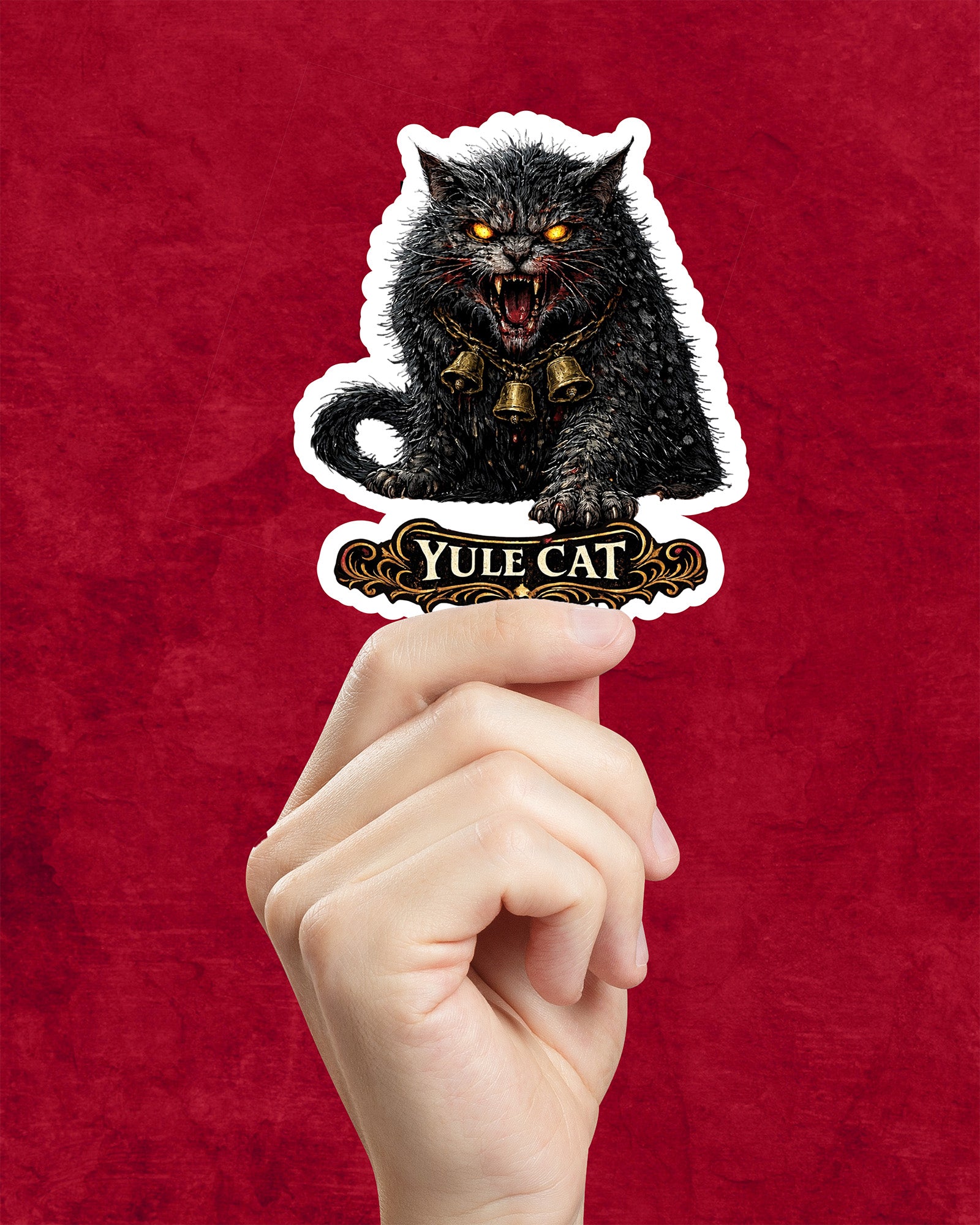 Yule Cat Sticker